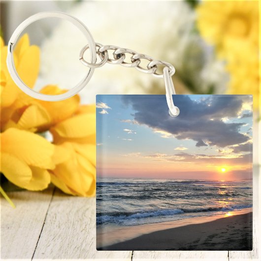 Aangepaste foto op twee niveaus, aangepast sleutelhanger