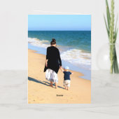 Aangepaste foto op zaterdag Kaart Uw foto's en tek (Achterkant)