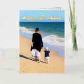 Aangepaste foto op zaterdag Kaart Uw foto's en tek (Voorkant)