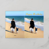 Aangepaste foto op zaterdag Kaart Uw foto's en tek (Buiten Laag)