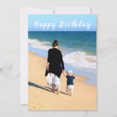 Aangepaste foto op zaterdag Kaart Uw foto's en tek (Voorkant)