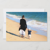 Aangepaste foto op zaterdag Kaart Uw foto's en tek (Achterkant)