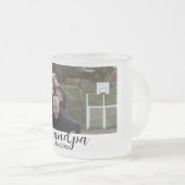 Aangepaste foto opa matglas koffiemok (Voorkant rechts)