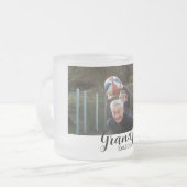 Aangepaste foto opa matglas koffiemok (Voorkant links)