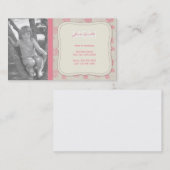 Aangepaste foto-ophaalkaart voor mama contactkaartje (Voorkant / Achterkant)