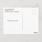 Aangepaste foto Opslaan Datum Herfst Aspen verlaat Briefkaart (Achterkant)