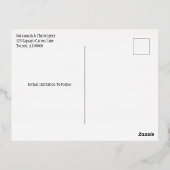 Aangepaste foto Opslaan Datum najaar Briefkaart ve (Achterkant)