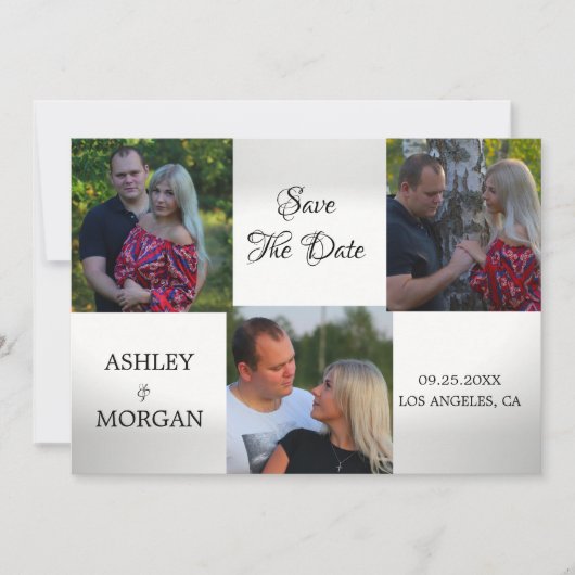 Aangepaste foto Opslaan Datum Save The Date (Voorkant)