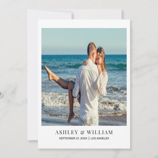 Aangepaste foto Opslaan Datum Save The Date (Voorkant)