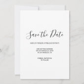 Aangepaste foto Opslaan Datum Save The Date (Achterkant)