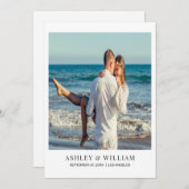 Aangepaste foto Opslaan Datum Save The Date (Voorkant / Achterkant)