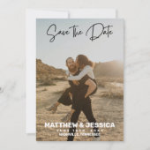 Aangepaste foto opslaan Datum Save The Date (Voorkant)