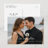 Aangepaste foto Opslaan van de datum Briefkaart (Voorkant / Achterkant)
