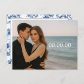 Aangepaste foto Opslaan van de datum Briefkaart (Voorkant / Achterkant)