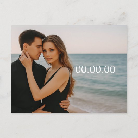 Aangepaste foto Opslaan van de datum Briefkaart (Voorkant)