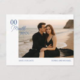 Aangepaste foto Opslaan van de datum Briefkaart