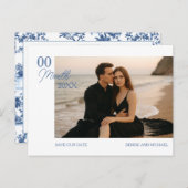 Aangepaste foto Opslaan van de datum Briefkaart (Voorkant / Achterkant)