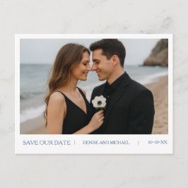 Aangepaste foto Opslaan van de datum Briefkaart