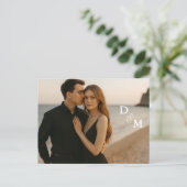 Aangepaste foto Opslaan van de datum Briefkaart (Staand voorkant)