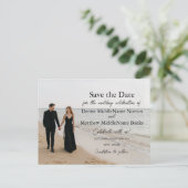 Aangepaste foto Opslaan van de datum Briefkaart (Staand voorkant)