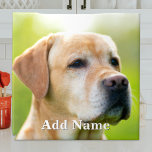 Aangepaste foto Optionele tekst Gepersonaliseerd Tegeltje<br><div class="desc">Upload een foto,  pas de tekst aan en creëer eenvoudig uw gepersonaliseerde keramische tegel. Klik op ONTWERP BEWERKEN om de tekstkleur te wijzigen. U kunt dit ONTWERP OVERBRENGEN naar andere Zazzle-producten en aanpassen aan de meeste Zazzle-items. Bedankt voor het kiezen van onze design en stoppen bij Standard Studio Design.</div>
