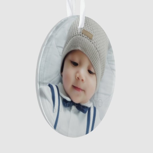 Aangepaste foto ornament (voorkant)