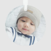 Aangepaste foto ornament (achterkant)