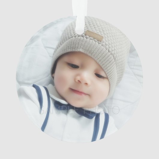 Aangepaste foto ornament (achterkant)