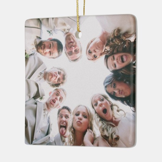 Aangepaste foto Ornament Dubbelzijdig, Kerstmis fo (Links)