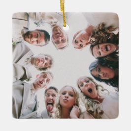 Aangepaste foto Ornament Dubbelzijdig, Kerstmis fo