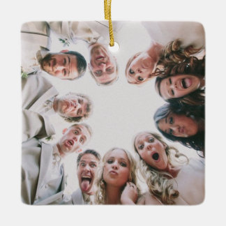 Aangepaste foto Ornament Dubbelzijdig, Kerstmis fo