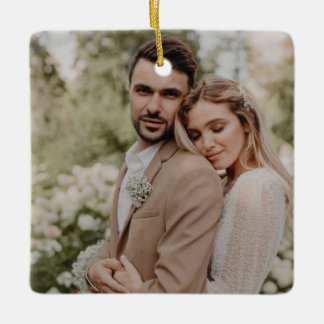 Aangepaste foto Ornament Dubbelzijdig, Kerstmis fo