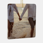 Aangepaste foto Ornament | Gepersonaliseerde aande (Rechts)