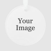 Aangepaste foto-ornament ornament (achterkant)