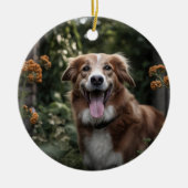 Aangepaste foto Ornament Paw Prints en Harten Lijs (Voorkant)