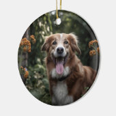 Aangepaste foto Ornament Paw Prints en Harten Lijs (Links)