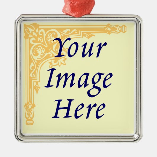Aangepaste Foto Ornament Sjabloon (Voorkant)
