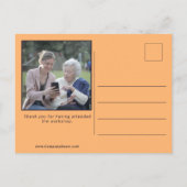 Aangepaste foto Oudere thuiszorgverlener Hartelijk Briefkaart (Achterkant)