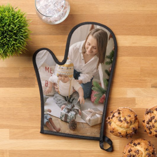 Aangepaste Foto Oven Mitt en Pot Houders Ovenwant (Top down)