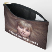 Aangepaste foto over print Accessoires tas (Open)