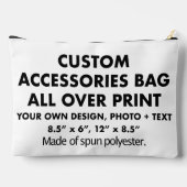 Aangepaste foto over print Accessoires tas (Achterkant)
