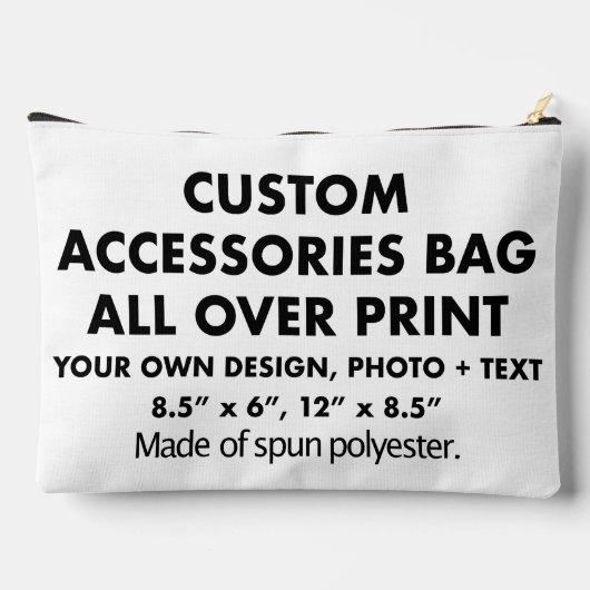 Aangepaste foto over print Accessoires tas (Achterkant)