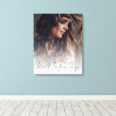 Aangepaste foto overlay script Wees wild wees vrij Canvas Afdruk (Insitu (Houten vloer))