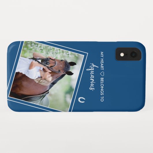 Aangepaste foto paardenpaarden Case-Mate iPhone case (Achterkant (horizontaal))