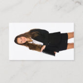 Aangepaste foto Paarse Ombre Glitter QR Profession Visitekaartje (Achterkant)