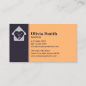 Aangepaste foto Paarse Sinaasappel Thuiszorg Visit Klantenkaartje (Voorkant)