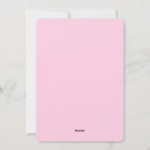 Aangepaste foto paasroze pasta feestdagenkaart (Achterkant)