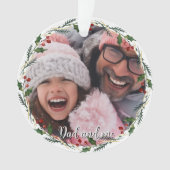 Aangepaste foto | Pap en ik cadeau | Geheugen Kers Ornament (voorkant)