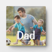 Aangepaste foto 'Papa bestaat' Fotoplaat (Voorkant)