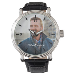 Aangepaste foto Papa maa Familie personaliseren Horloge